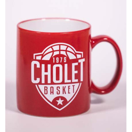 Mug rouge logo CB blanc
