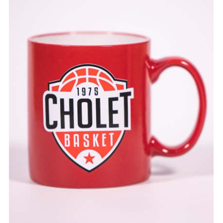 Mug rouge logo CB 3 couleurs